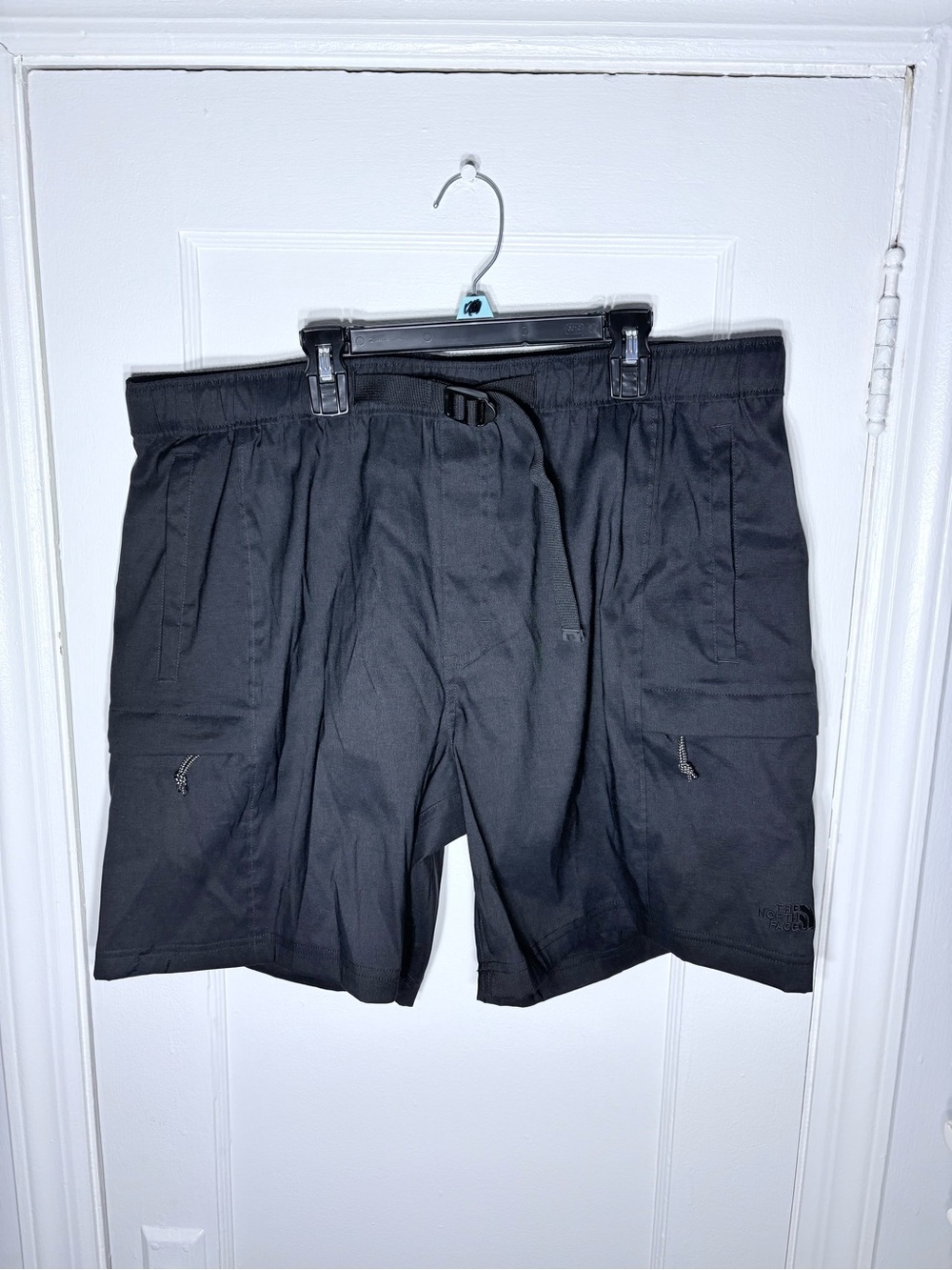 The North Face Black Men's Cargo Shorts with Elastic Waist